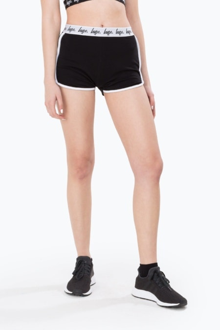 HYPE Black/White Mono Running Women's Shorts
